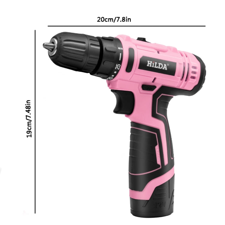 HILDA 12V Cordless Impact Drill Electrical Screwdriver, Plug: EU Plug - free shipping - PMC TechLife - Order now!