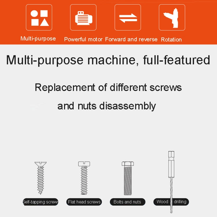 HILDA 47pcs /Set Multi-Function Li-Ion Screwdriver Mini Screwdriver(Orange) - free shipping - PMC TechLife - Order now!