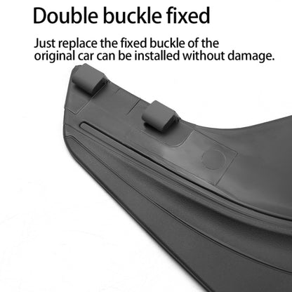 For Tesla Model Y 4pcs /Set Splash Guards Matte Fender No Drilling Required Upgraded PP Material - Mudguards by PMC Jewellery | Online Shopping South Africa | PMC Jewellery | Buy Now Pay Later Mobicred