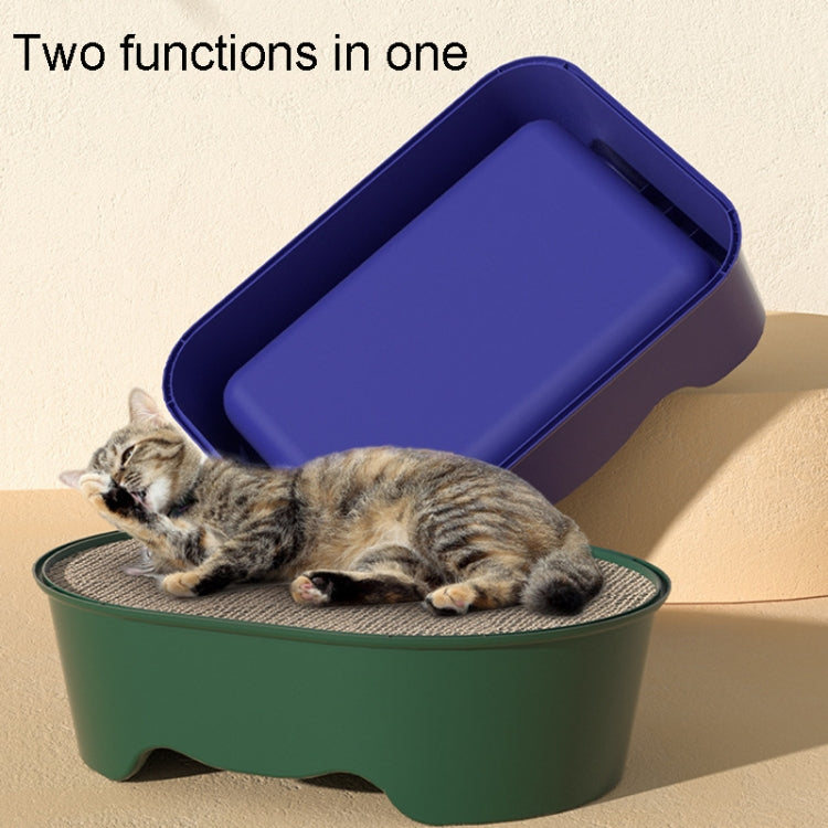 Open Litter Pan Large Capacity Plastic Pet Kennel, Model: Square Green - Beds by PMC TechLife | Online Shopping South Africa | PMC TechLife | Buy Now Pay Later Mobicred