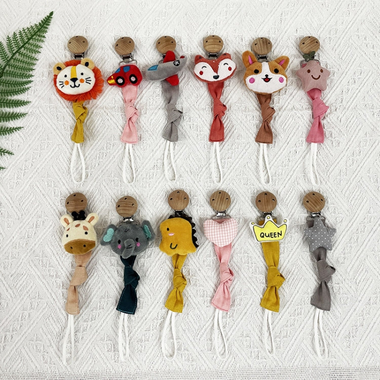 Animal Head Pacifier Chain Newborn Pacifier Clip, Style: Pink Stars - Cups & Silicone Nipple by PMC TechLife | Online Shopping South Africa | PMC TechLife | Buy Now Pay Later Mobicred