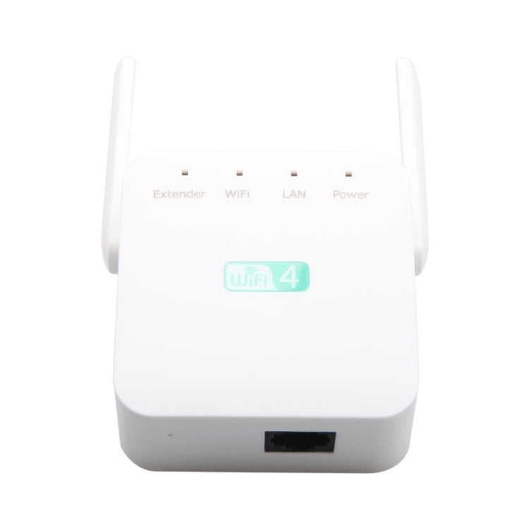 2.4G 300M Wi-Fi Amplifier Long Range WiFi Repeater Wireless Signal Booster EU Plug Black - Broadband Amplifiers by PMC TechLife | Online Shopping South Africa | PMC TechLife