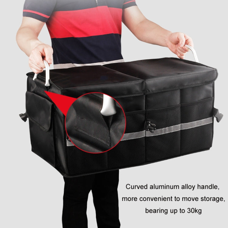 Car Trunk Storage Box Oxford Cloth Folding Organizer With Reflective Strips, Color: Small Gray - Stowing Tidying by PMC TechLife | Online Shopping South Africa | PMC TechLife | Buy Now Pay Later Mobicred