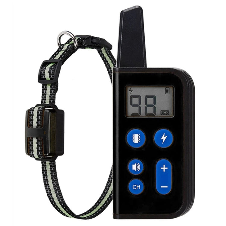 800m Remote Control Dog Trainer Stop Barker Electrical Shock Vibration Pet Collar(Black) - Training Aids by PMC Jewellery | Online Shopping South Africa | PMC Jewellery