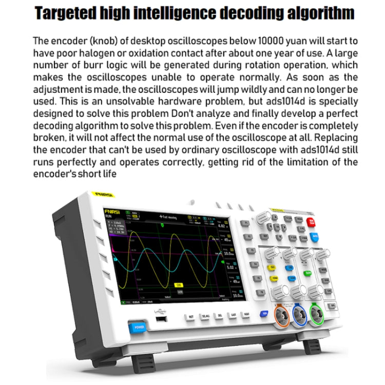 FNIRSI 2 In 1 Dual-Channel 100M Bandwidth Digital Oscilloscope 1GS Sampling Signal Generator, EU Plug 1014D - free shipping - PMC Jewellery - Order now!