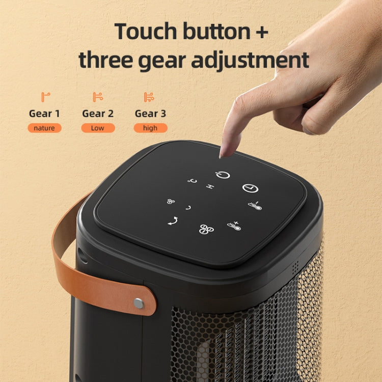 Remote Control Touch Screen Household Desktop PTC Instant Heating Heater, Style: EU Plug(Electronic Model) - Electric Heaters by PMC TechLife | Online Shopping South Africa | PMC TechLife | Buy Now Pay Later Mobicred