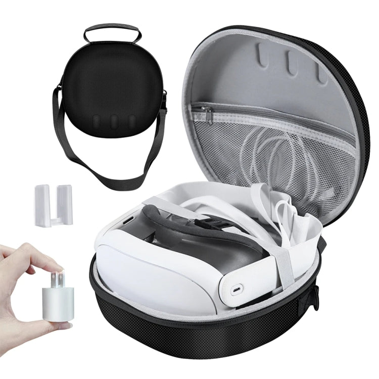 For Meta Quest 3 VR Glasses JYS Storage Bag Anti-Fall Anti-Scratch Carrying Bag(Black) - VR Accessories by JYS | Online Shopping South Africa | PMC Jewellery