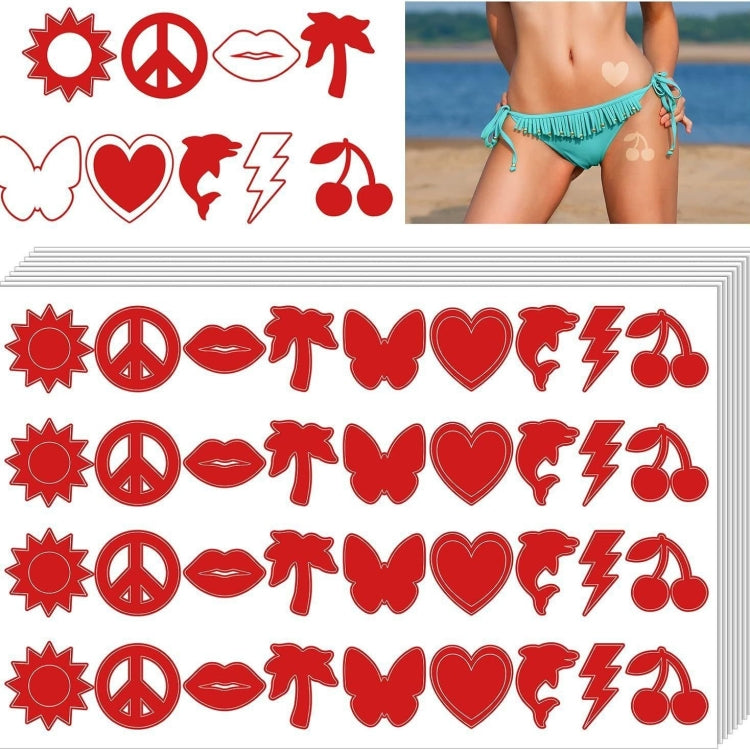 360pcs /Pack Style 8 Tanning Sunbathing Stickers Self Adhesive Body Stickers - Sticker & Tags by PMC TechLife | Online Shopping South Africa | PMC TechLife | Buy Now Pay Later Mobicred