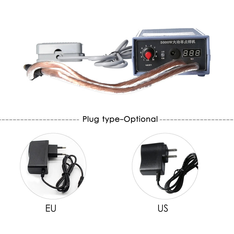Portable 18650 Battery Spot Welder 5000W High Power Handheld Spot Welding Machine, Style: Footswitch Version US Plug - Others by PMc TechLife | Online Shopping South Africa | PMc TechLife | Buy Now Pay Later Mobicred