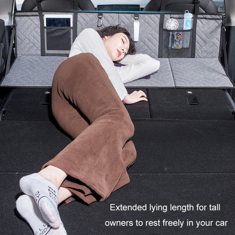 Car Camping Bed Folding Board SUV Rear Row Extension Board For Tesla, Color: Gray Embossed - Seat Accessories by PMC TechLife | Online Shopping South Africa | PMC TechLife | Buy Now Pay Later Mobicred