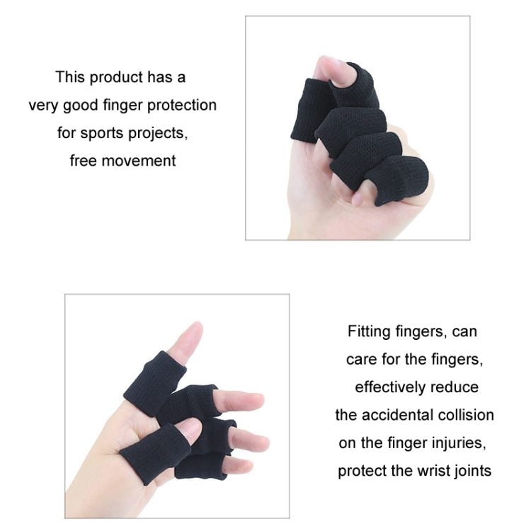 10pcs/set Basketball Riding Finger Sleeves Finger Joint Stretch Knit Sports Protectors, Color: Skin Tone - Sports Safety by PMC Jewellery | Online Shopping South Africa | PMC Jewellery