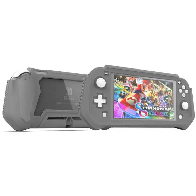 For Nintendo Switch Lite Full Cover Protective Shell TPU Console Case(Gray) - Cases by PMC Jewellery | Online Shopping South Africa | PMC Jewellery | Buy Now Pay Later Mobicred