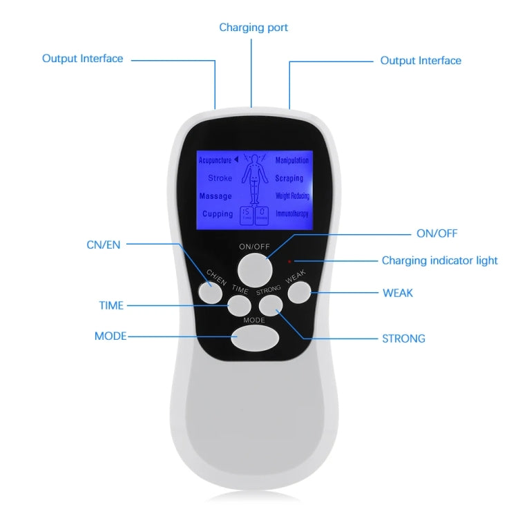 Multifunctional Low Frequency Pulse Meridian Physiotherapy Massage Instrument, Color: Blue Standard - free shipping - PMC TechLife - Order now!