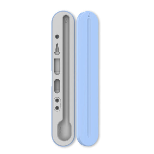 AahStyle PT121 For Apple Pencil 1 / 2 Magnetic Storage Convenient Pen Box(Blue) - Pencil Accessories by AahStyle | Online Shopping South Africa | PMC Jewellery | Buy Now Pay Later Mobicred