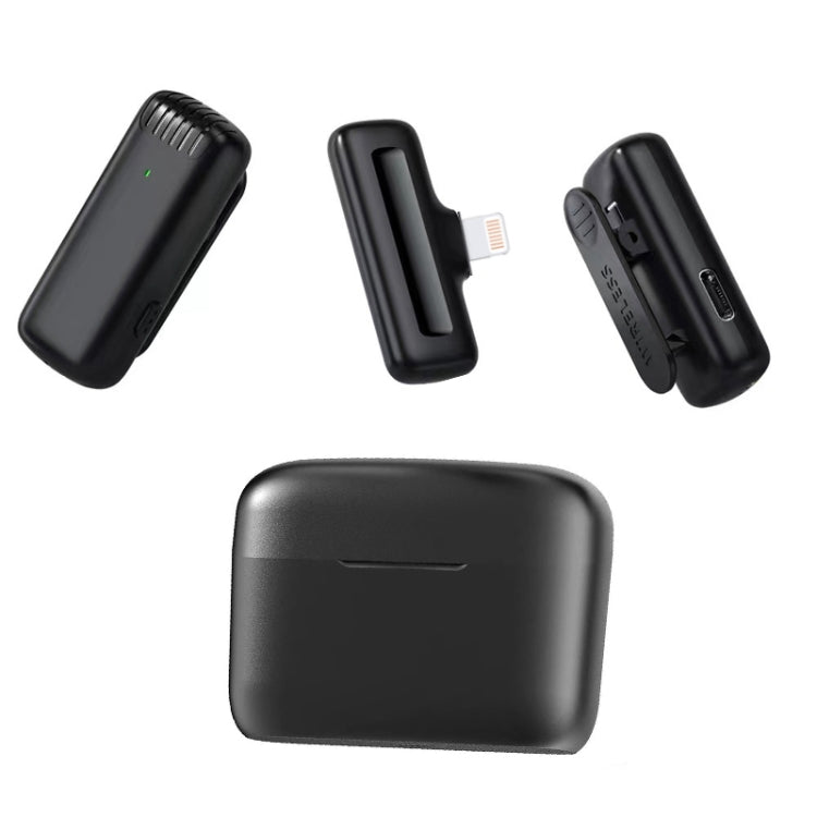 One To Two Outdoor Recording Lavalier Microphone Noise Canceling Wireless Mic For Live Streaming, Interface: 8 Pin - Microphone by PMC TechLife | Online Shopping South Africa | PMC TechLife | Buy Now Pay Later Mobicred