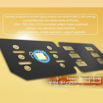 R-SIM18 CLUB Unlock Card Integrate TMSI / eSIM / ICCID / IPCC for iOS16 System - Unlock SIM Card by PMC Jewellery | Online Shopping South Africa | PMC Jewellery