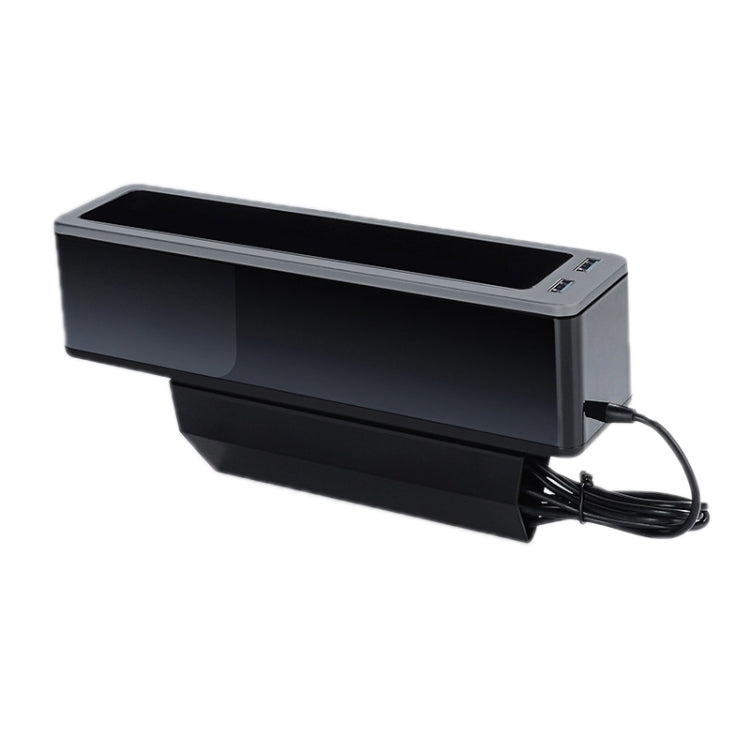 Car Seat Gap Storage Box with 2 USB Charging Port, Color:  Principal Driver Gray - Stowing Tidying by PMC TechLife | Online Shopping South Africa | PMC TechLife | Buy Now Pay Later Mobicred