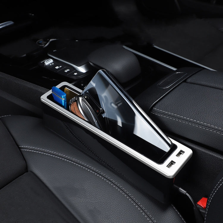 Car Seat Gap Storage Box with 2 USB Charging Port, Color:  Principal Driver Red - Stowing Tidying by PMC TechLife | Online Shopping South Africa | PMC TechLife | Buy Now Pay Later Mobicred