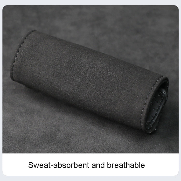 1pair Car Door Handle Decorative Anti-Scratch Cover Car Slippery Leather Inner Door Handle Protective Cover(Brown) - Car Interior Mouldings by PMC TechLife | Online Shopping South Africa | PMC TechLife | Buy Now Pay Later Mobicred