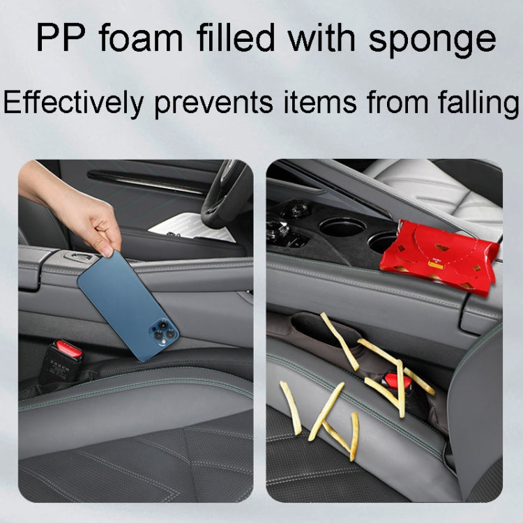 1pair Car Seat Storage Organizer Seat Anti Leakage Seam Fillers(Dark Coffee) - Seat Accessories by PMC TechLife | Online Shopping South Africa | PMC TechLife | Buy Now Pay Later Mobicred