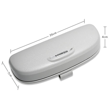 MCPP Car Multifunctional Glasses Case Car Visor Card Storage Sunglasses Holder(Beige White) - Sunglasses & Glasses Clips by MCPP | Online Shopping South Africa | PMC Jewellery | Buy Now Pay Later Mobicred