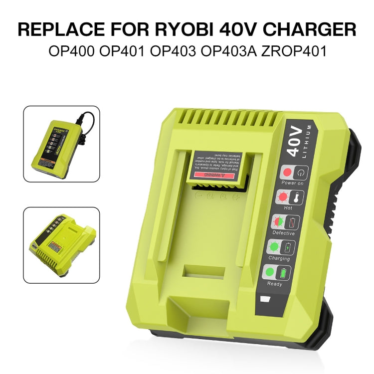 36-40V Tool Cutting Machine Battery Charger, For RYOBI PO401 / PO403 / PO400, Plug: EU - Lawn Mower, Saws & Accessories by PMc TechLife | Online Shopping South Africa | PMc TechLife | Buy Now Pay Later Mobicred