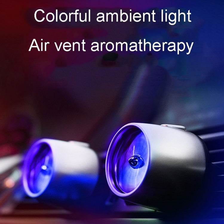 Car Fragrance Super Engine Car Air Conditioning Aroma Diffuser Outlet Ornament, Model: Gray Titanium Blue Light - Air Freshener by PMC TechLife | Online Shopping South Africa | PMC TechLife | Buy Now Pay Later Mobicred