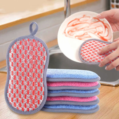 Double-sided Absorbent Kitchen Dishwashing Sponge Multifunctional Cleaning Rag, Style: 3pcs /set - Cleaning Tools by PMC Jewellery | Online Shopping South Africa | PMC Jewellery | Buy Now Pay Later Mobicred