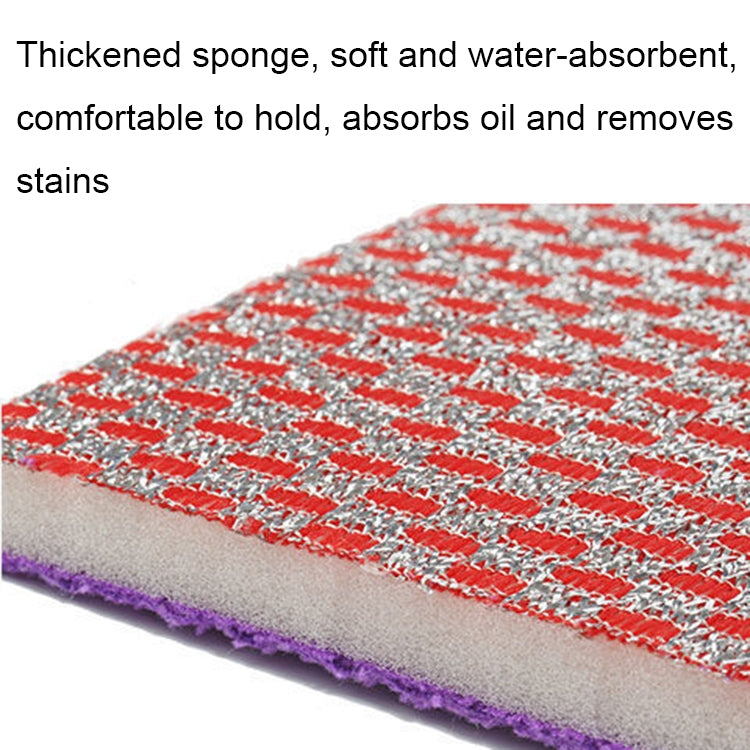5pcs Double-sided Absorbent Kitchen Dishwashing Sponge Multifunctional Cleaning Rag, Style: Blue - Cleaning Tools by PMC TechLife | Online Shopping South Africa | PMC TechLife | Buy Now Pay Later Mobicred