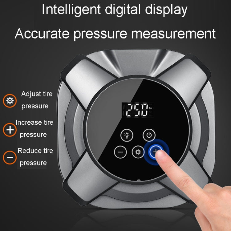 19 Cylinders Car Intelligent Digital Display Inflator Pump Portable Car Tire Pneumatic Engine(Black) - Inflatable Pump by PMC TechLife | Online Shopping South Africa | PMC TechLife