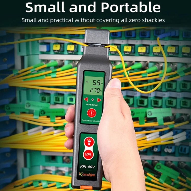 Komshine Fiber Optic Identifier Optical Cable Signal Direction Identifier With VFL Red Light 10mW(KFI-40V) - Fiber Optic Test Pen by Komshine | Online Shopping South Africa | PMC TechLife | Buy Now Pay Later Mobicred