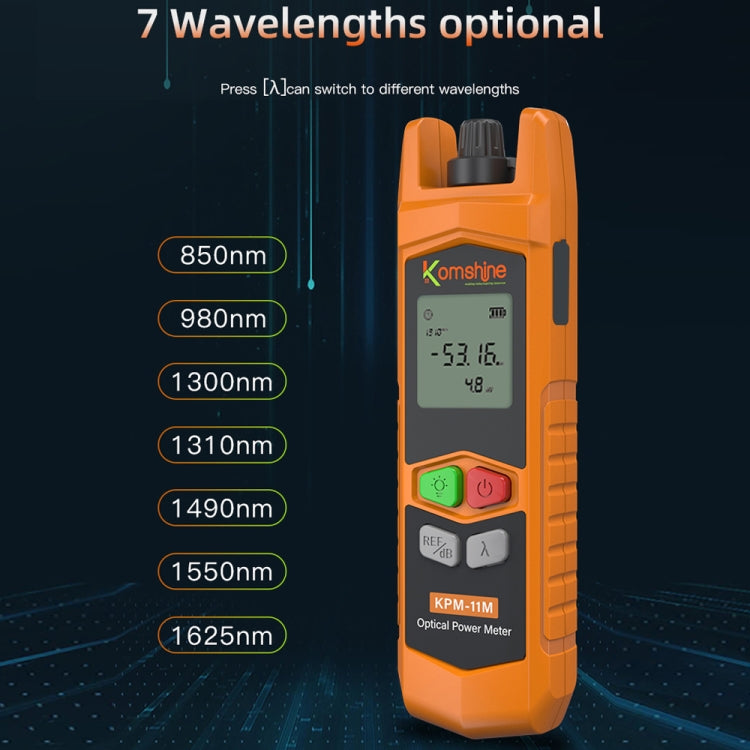 Komshine High Precision Optical Power Meter Mini Fiber Optic Light Attenuation Tester With LED, Specification: C-L/-50DBM to +26DBM - free shipping - PMC Jewellery - Order now!