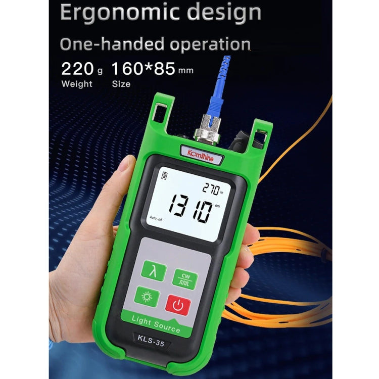 Komshine Handheld Laser Light Source Fiber Tester with LED Backlight, Model: KLS-35-M - free shipping - PMC Jewellery - Order now!