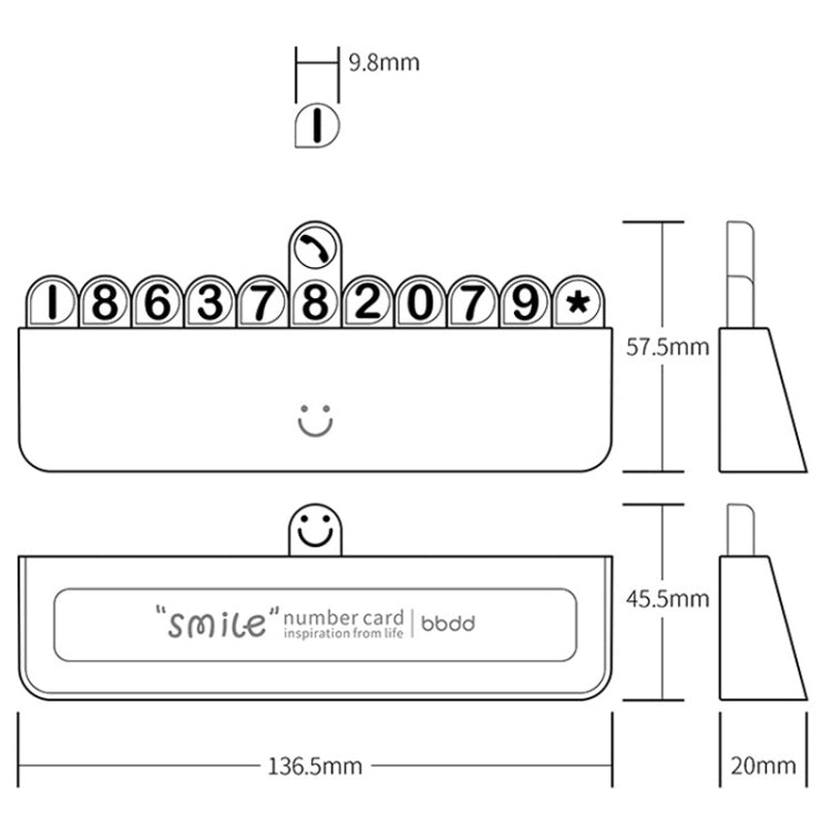 bbdd Temporary Parking License Plate Concealable Car Removal Number Plate(Rainbow Edition) - Parking Card by bbdd | Online Shopping South Africa | PMC TechLife | Buy Now Pay Later Mobicred