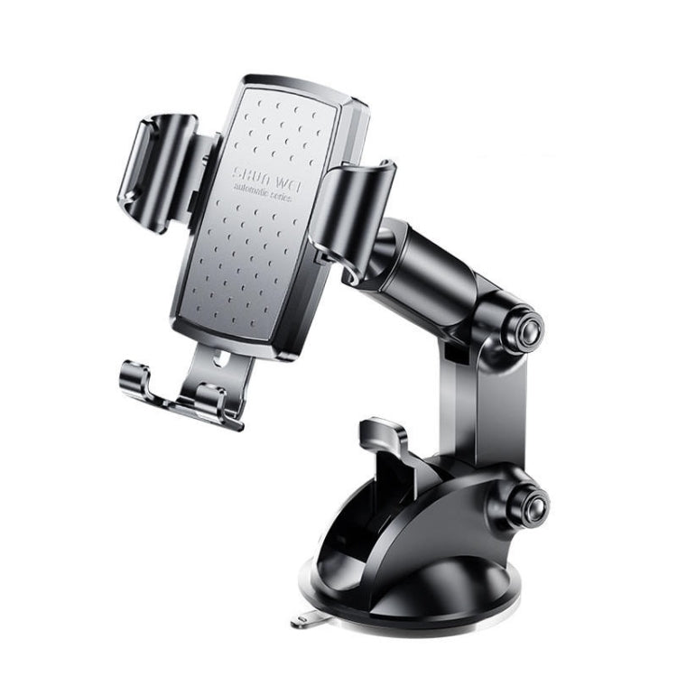 SHUNWEI SD-1132B Car Phone Suction Cup + Air Vent Holder Gravity Sensing Support Bracket(Gray) - Car Holders by SHUNWEI | Online Shopping South Africa | PMC TechLife | Buy Now Pay Later Mobicred