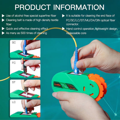 Komshine Handheld Cassette Optical Fiber Connector Cleaning Cartridge With Core(KCC-600) - Lan Cable and Tools by Komshine | Online Shopping South Africa | PMC Jewellery | Buy Now Pay Later Mobicred