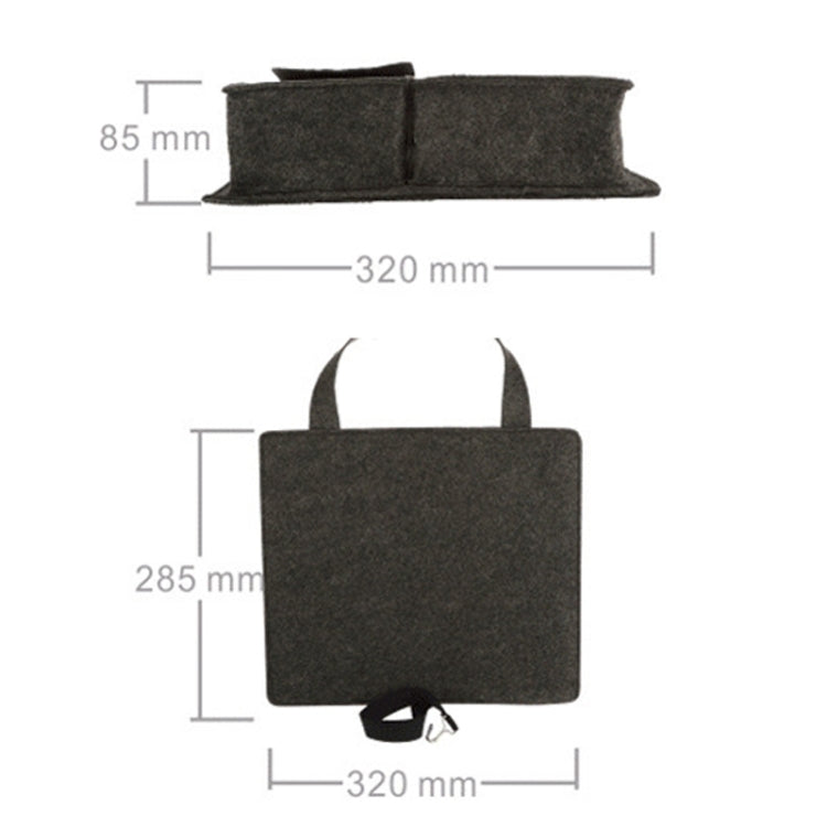 Felt Car Storage Bag Car Back Seat Hanging Organizer Bag(Black) - Stowing Tidying by PMC TechLife | Online Shopping South Africa | PMC TechLife | Buy Now Pay Later Mobicred
