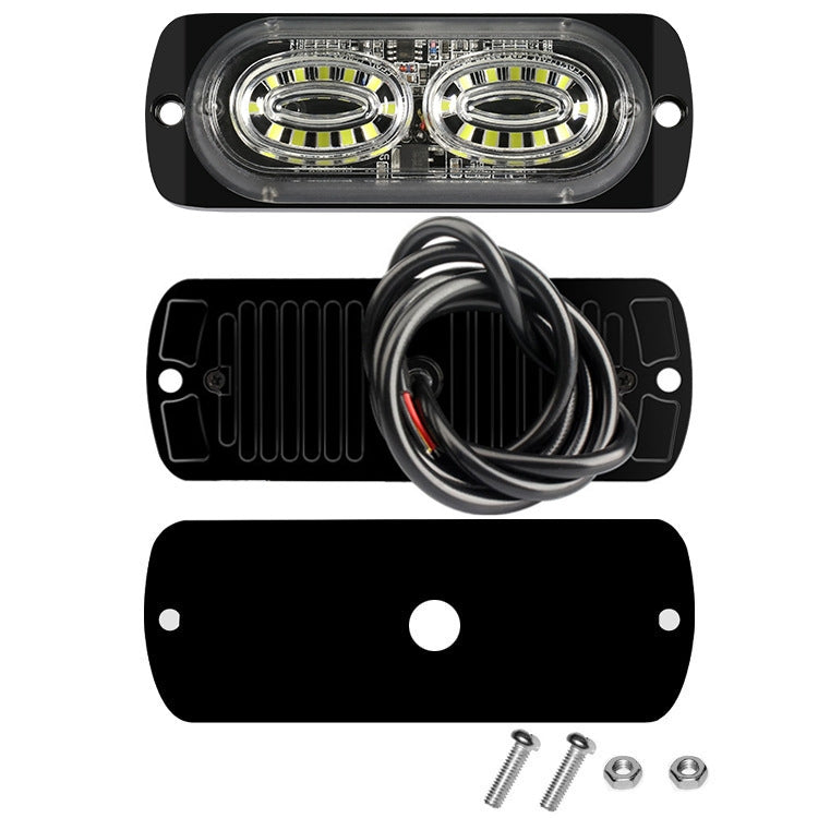 12W Car Side Signal Warning Light 24 LED Strobe Light(Red Blue) - Warning Lights by PMC TechLife | Online Shopping South Africa | PMC TechLife | Buy Now Pay Later Mobicred