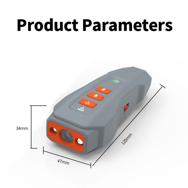 LED Flashing Light Handheld Ultrasonic Bark Arrester Frequency Conversion Dog Training Device(Dark Gray) - Training Aids by PMC TechLife | Online Shopping South Africa | PMC TechLife | Buy Now Pay Later Mobicred