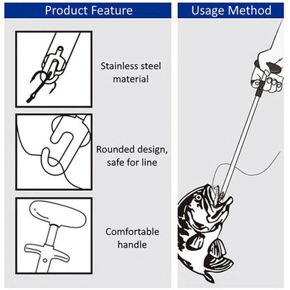 Aluminum Alloy Decoupler T-Shaped Fish Hook Remover Sea Fishing Equipment 24 X 7.5cm, Spec: Blue - Fishing Hooks by PMC Jewellery | Online Shopping South Africa | PMC Jewellery