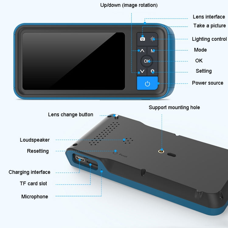 TESLONG MS450 8mm Dual Lens HD 4.5 Inch Large Screen Borescope Auto Repair Tool, 5M - free shipping - PMC TechLife - Order now!