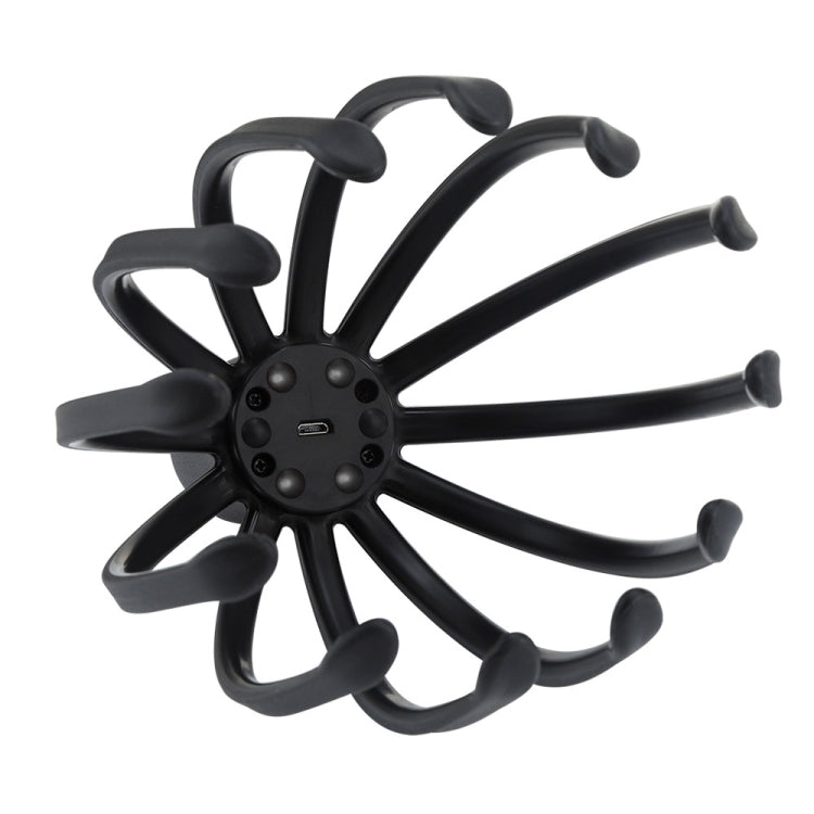 Electrical Scalp Massager Multi-Claw Vibrating Stress Relief Stimulating Hair Scratcher(Black) - free shipping - PMC TechLife - Order now!