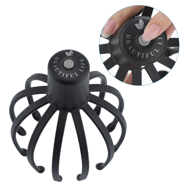 Electrical Scalp Massager Multi-Claw Vibrating Stress Relief Stimulating Hair Scratcher(Black) - free shipping - PMC TechLife - Order now!