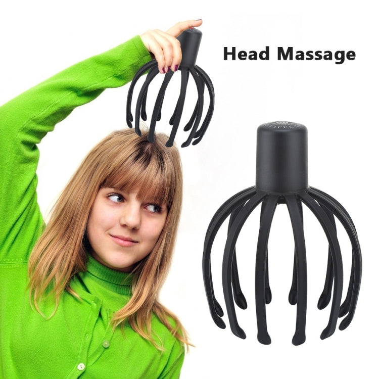 Electrical Scalp Massager Multi-Claw Vibrating Stress Relief Stimulating Hair Scratcher(Black) - free shipping - PMC TechLife - Order now!
