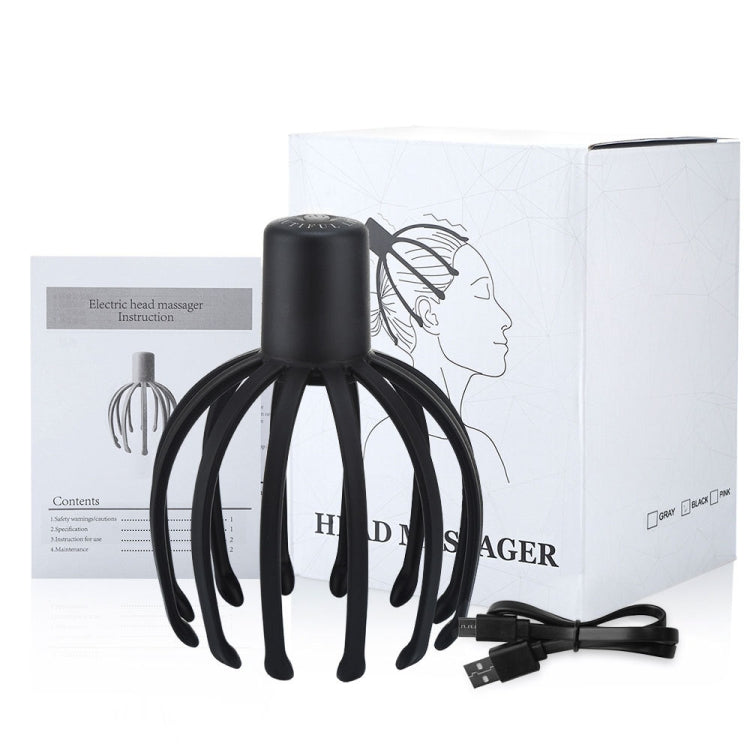 Electrical Scalp Massager Multi-Claw Vibrating Stress Relief Stimulating Hair Scratcher(Black) - free shipping - PMC TechLife - Order now!