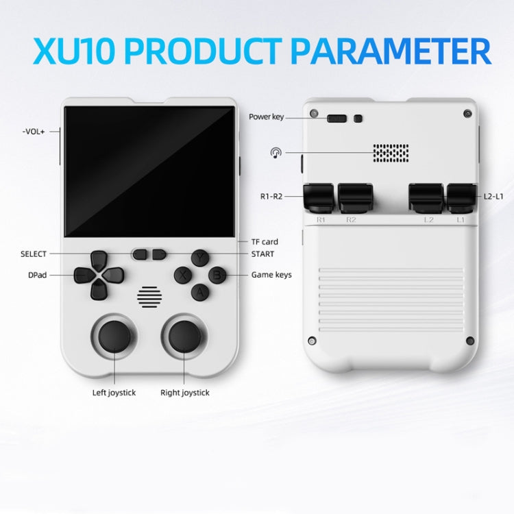 AMPOWN XU10 Handheld Game Console 3.5-Inch IPS Screen Linux System Portable Video Arcade 64G(Purple) - free shipping - PMC Jewellery - Order now!
