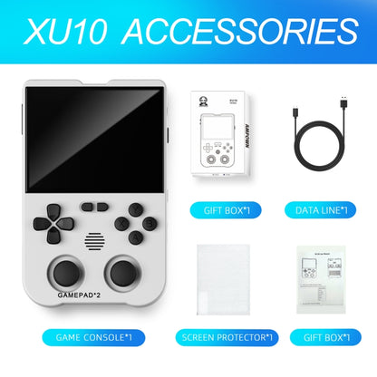 AMPOWN XU10 Handheld Game Console 3.5-Inch IPS Screen Linux System Portable Video Arcade 128G(White) - Pocket Console by AMPOWN | Online Shopping South Africa | PMC Jewellery | Buy Now Pay Later Mobicred