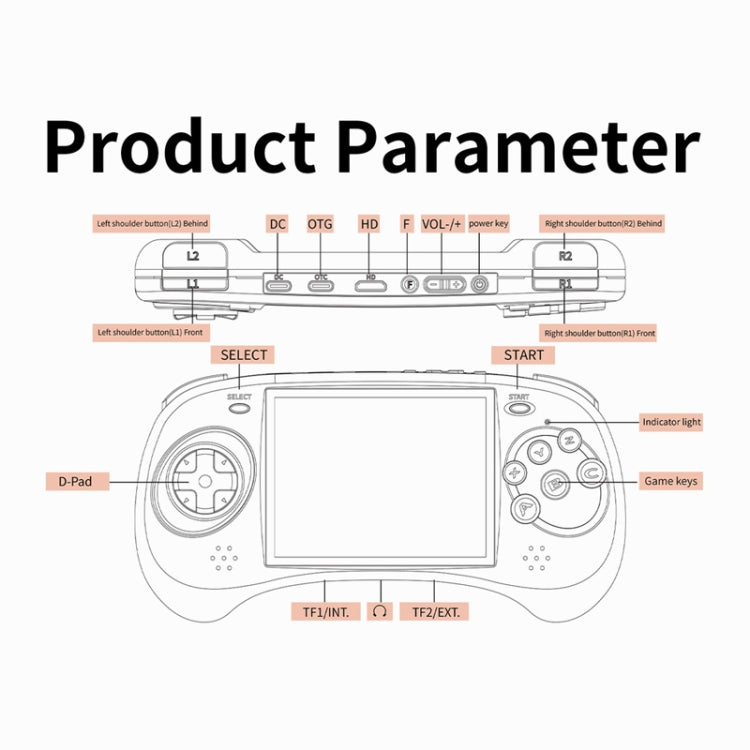 ANBERNIC RG ARC-D Handheld Game Console 4-Inch IPS Screen Linux / Android 11 System Portable Video Arcade 128G(Black) - Pocket Console by ANBERNIC | Online Shopping South Africa | PMC Jewellery