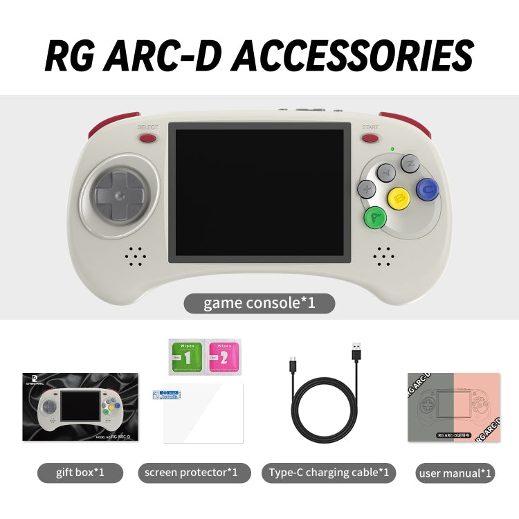 ANBERNIC RG ARC-D Handheld Game Console 4-Inch IPS Screen Linux / Android 11 System Portable Video Arcade 128G(Black) - Pocket Console by ANBERNIC | Online Shopping South Africa | PMC Jewellery