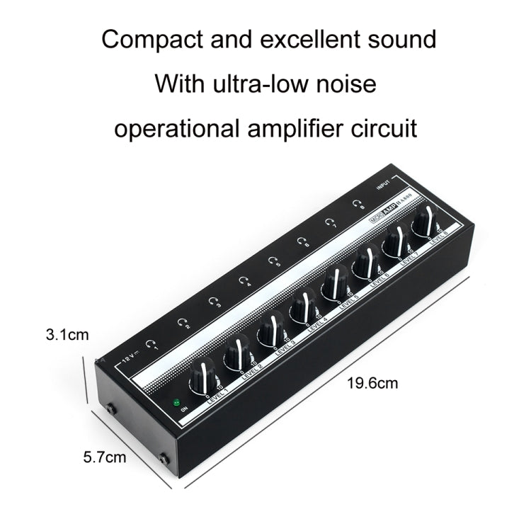 8-Channel Monitoring Multi-Channel Headphone Amplifier For Recording Studio, US Plug - free shipping - PMC TechLife - Order now!
